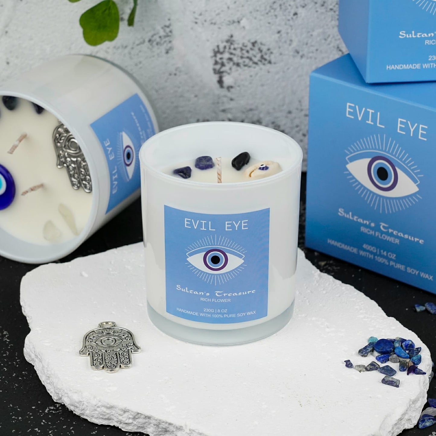 Evil Eye 100% Soy candles - Sultan's Treasure