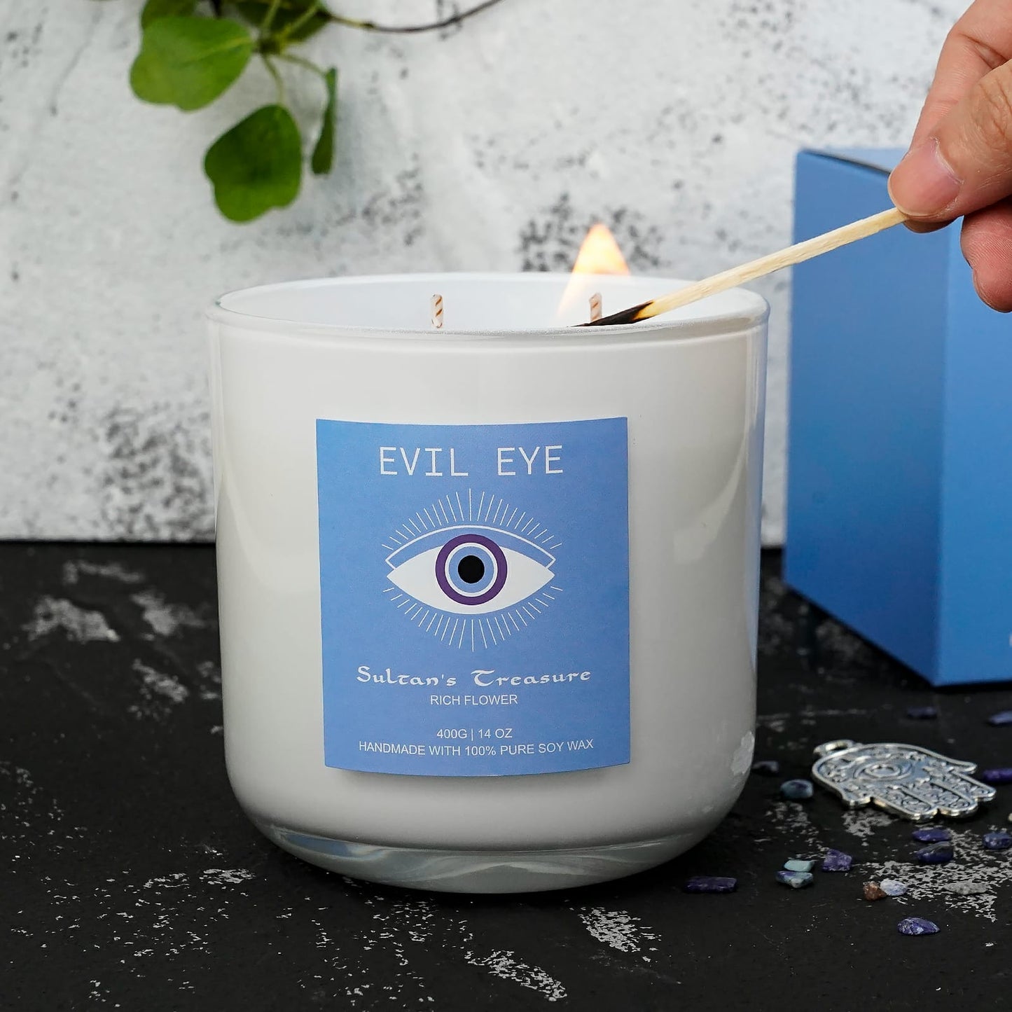 Evil Eye 100% Soy candles - Sultan's Treasure