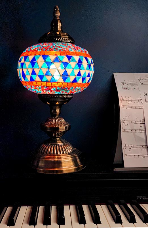 XL DIY Mosaic Lamp Craft Kit 17cm - DECO Noah