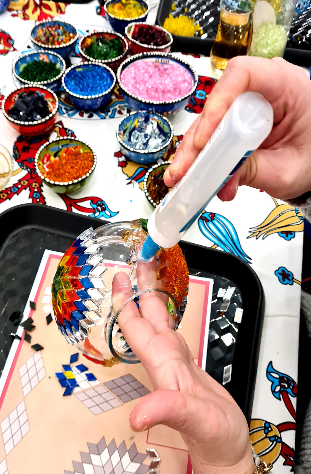 DIY Mosaic Tealight Craft Kit - Holi