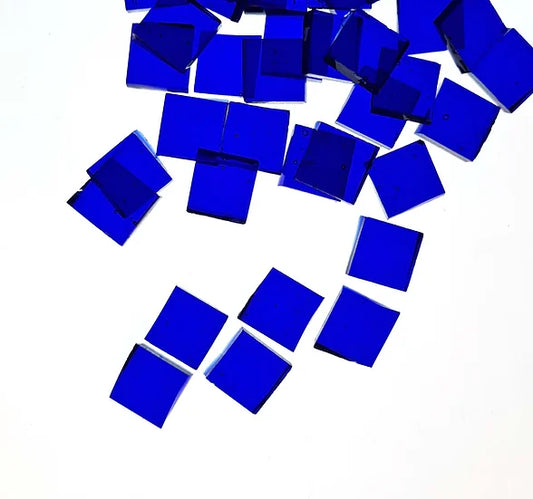 Square Mosaic Cut Glass - Navy