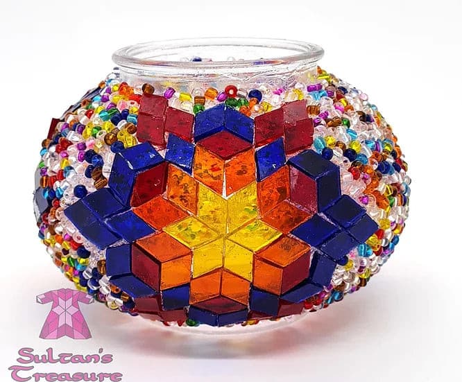 Turkish Mosaic Lamp DIY Home Craft Kit Multi Colour TILLY