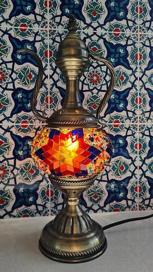 Turkish Mosaic Lamp DIY Home Craft Kit Multi Colour TILLY
