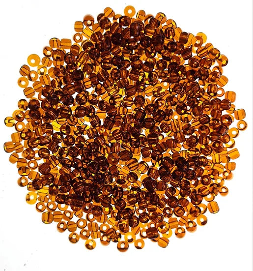 Glass Seed Beads 3mm - Amber