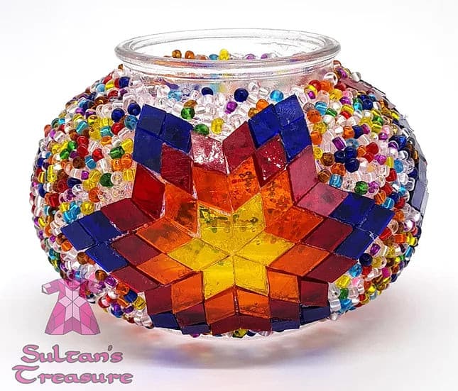 Turkish Mosaic Lamp DIY Home Craft Kit Multi Colour TILLY