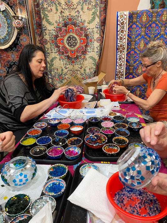 Mosaic Lamp Classes Wholesale Opportunity - Art clubs wanted!