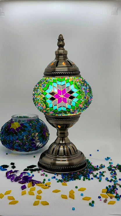 Peacock Turkish Mosaic Lamp DIY Craft Kit