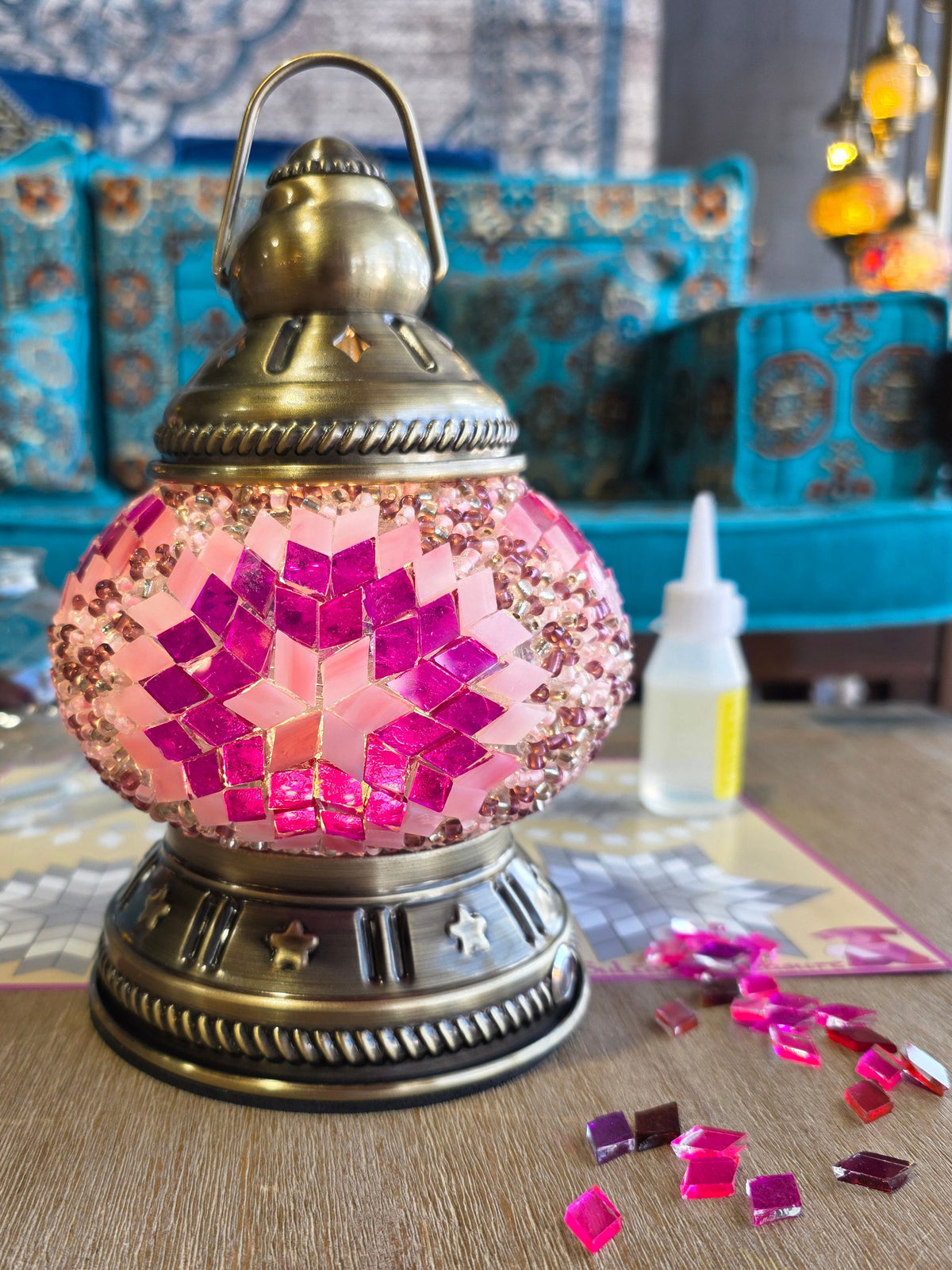 Sadie Mosaic Camping Picnic Lantern USB DIY Craft Kit (Copy)