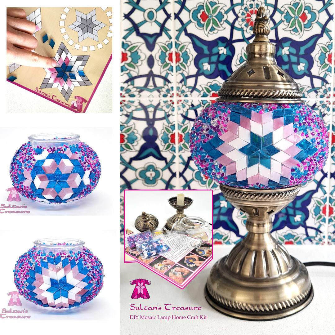 Turkish Mosaic Lamp DIY Craft Kit - Buy 1 Get 50% off - Only untill 16th of December