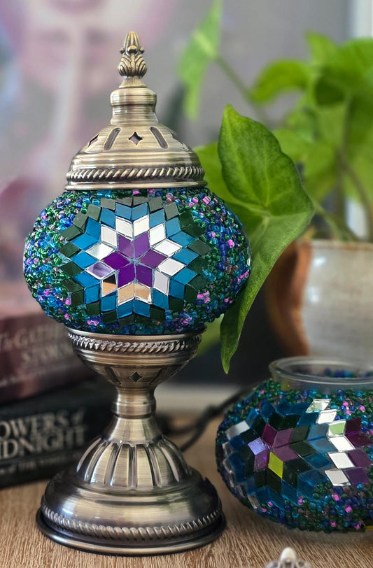 Peacock Turkish Mosaic Lamp DIY Craft Kit