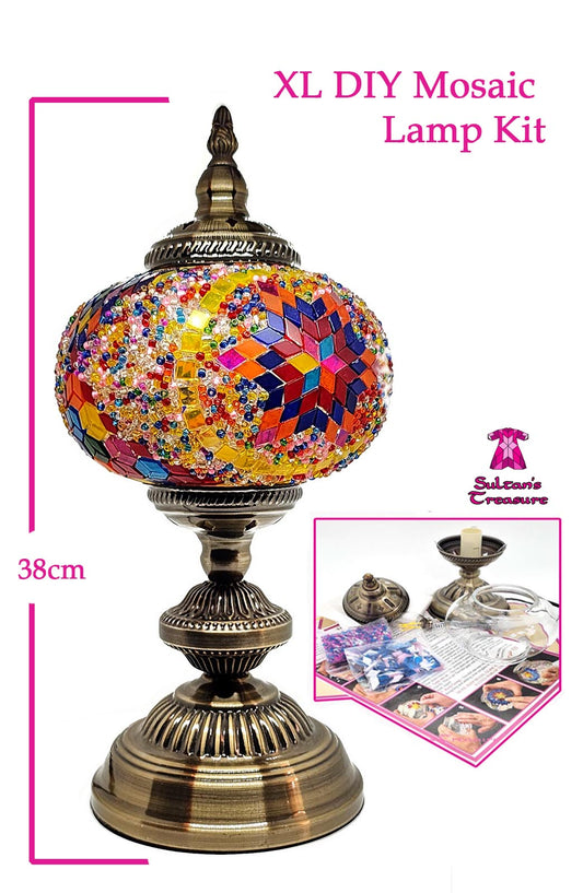XL DIY Mosaic Lamp Craft Kit 17cm - Rainbow Star