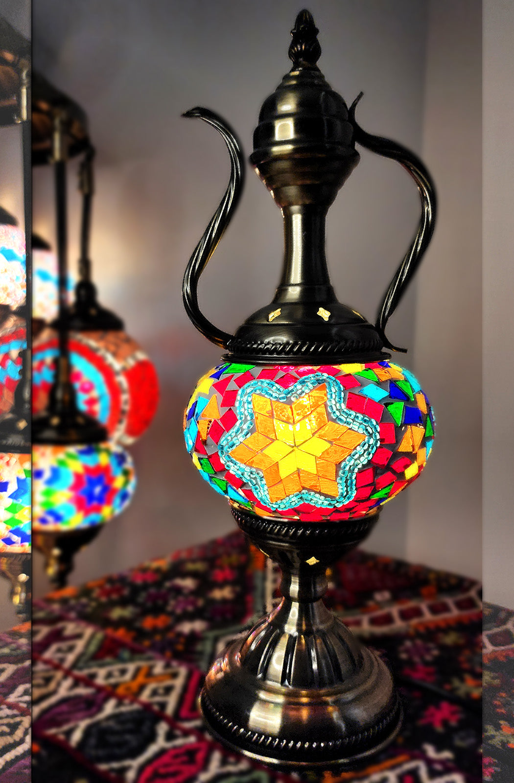 Turkish Mosaic Lamp - Multicolour Star