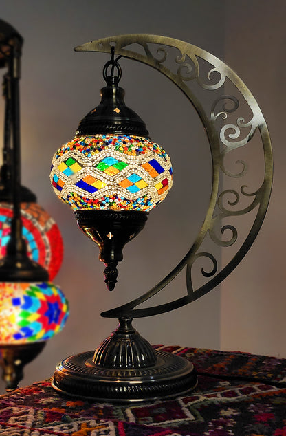 Turkish Mosaic Lamp - Multicolour Diamond True