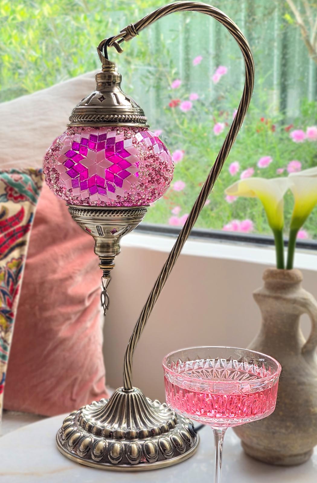 Turkish Mosaic Lamp DIY Craft Kit Swan Lamp - SALE ENDS 9th of Nov!!