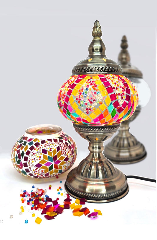 Turkish Mosaic Lamp DIY Home Craft Kit Zengin MultiColour