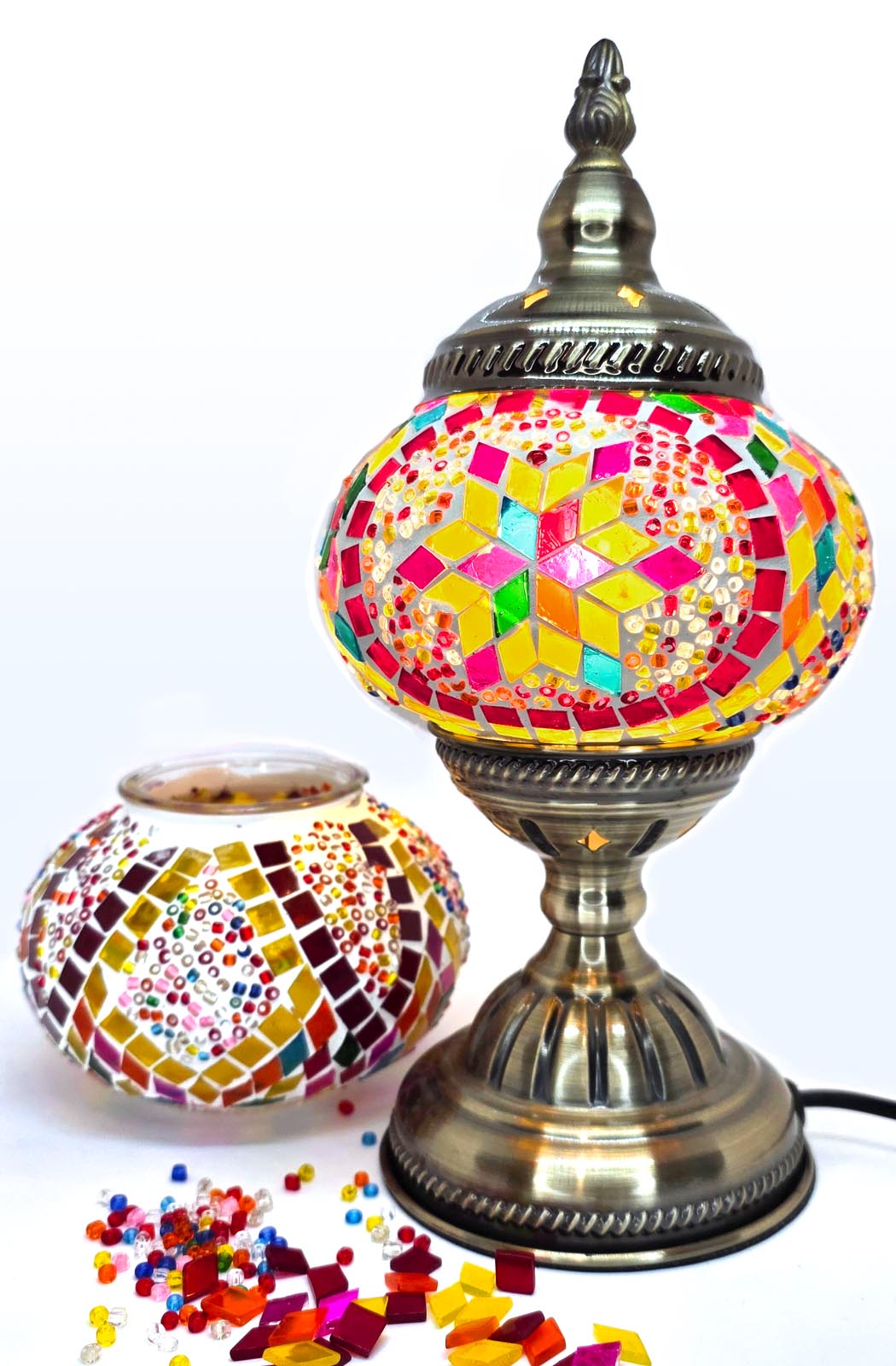 Turkish Mosaic Lamp DIY Home Craft Kit Zengin MultiColour
