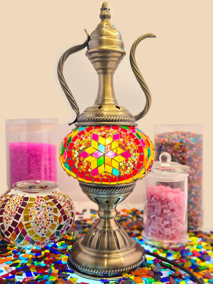 Turkish Mosaic Lamp DIY Home Craft Kit Zengin MultiColour