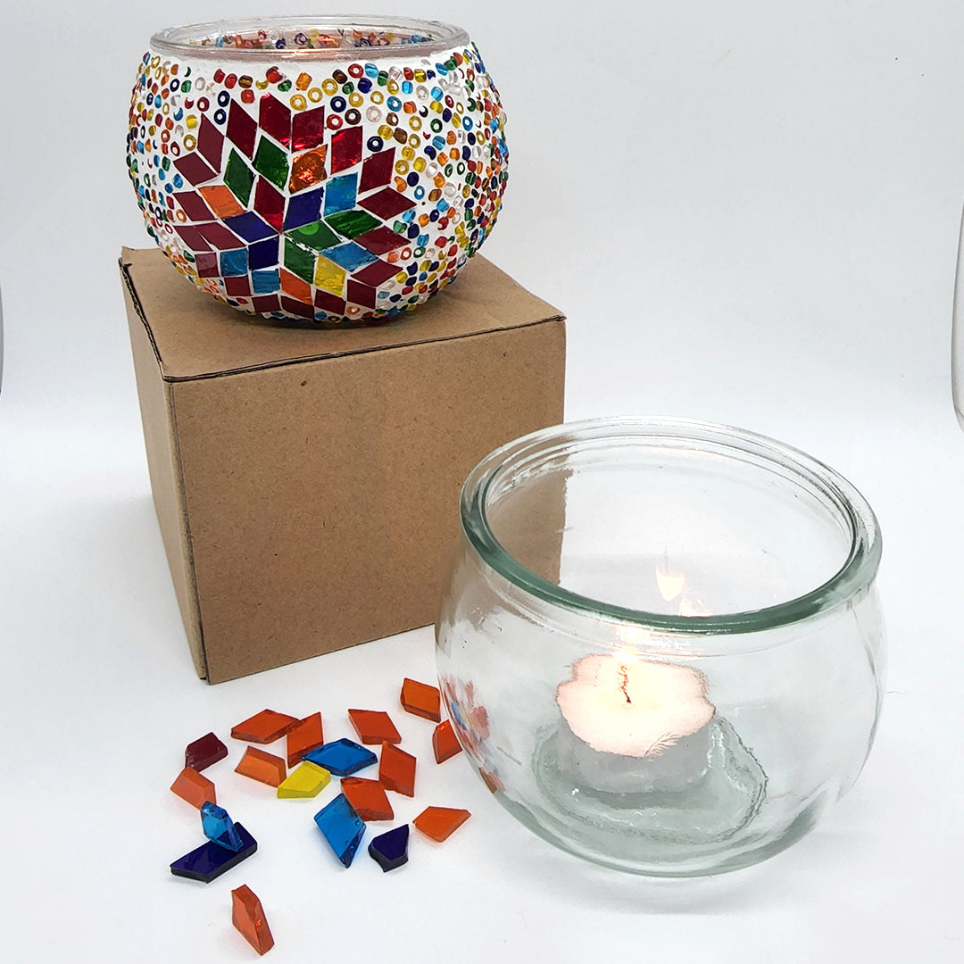 Blank Glass for Mosaic Tealight-Candle