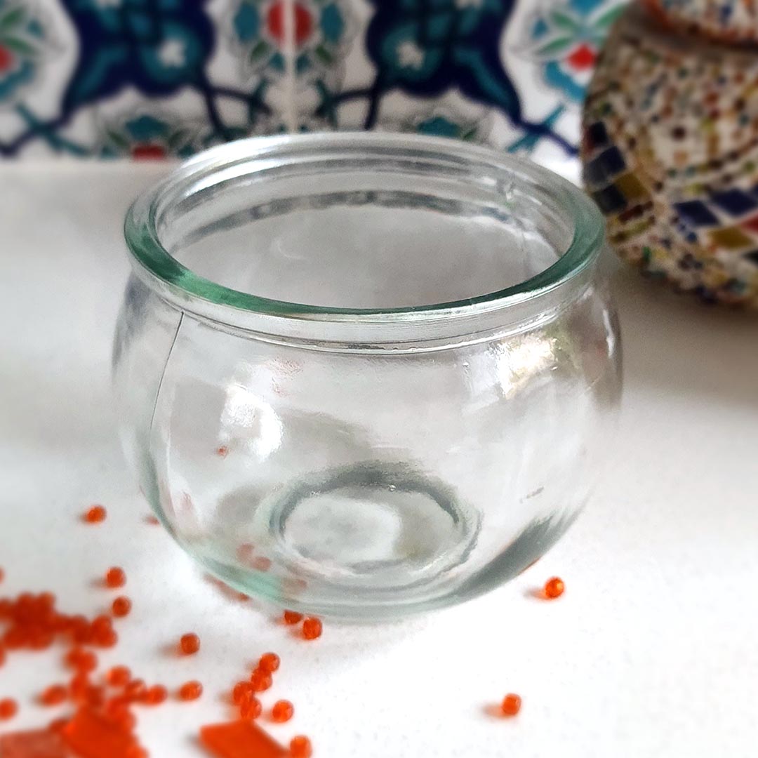 Blank Glass for Mosaic Tealight-Candle