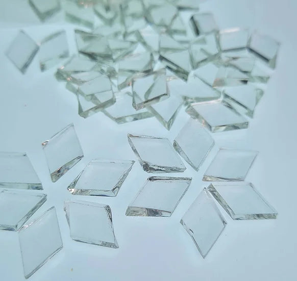Diamond Mosaic Cut Glass - Clear