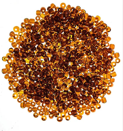 Glass Seed Beads 3mm - Amber