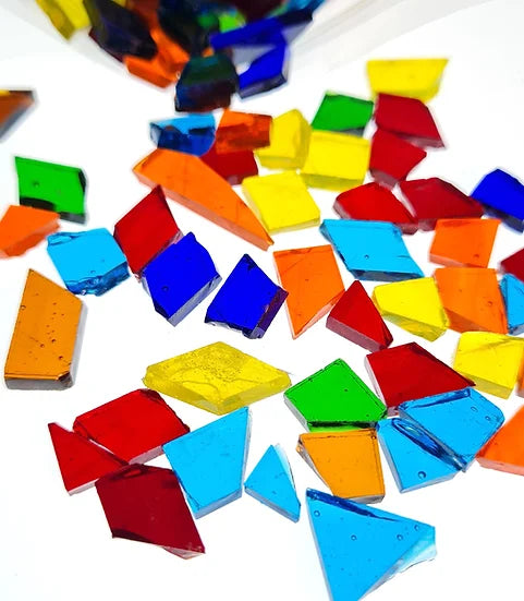 Random Mosaic Cut Glass - Multi Colour